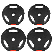 Set di dischi da 20 kg per bilanciere ¨C zephmum ¨C 2x7,5 kg + 2x5 kg, nero