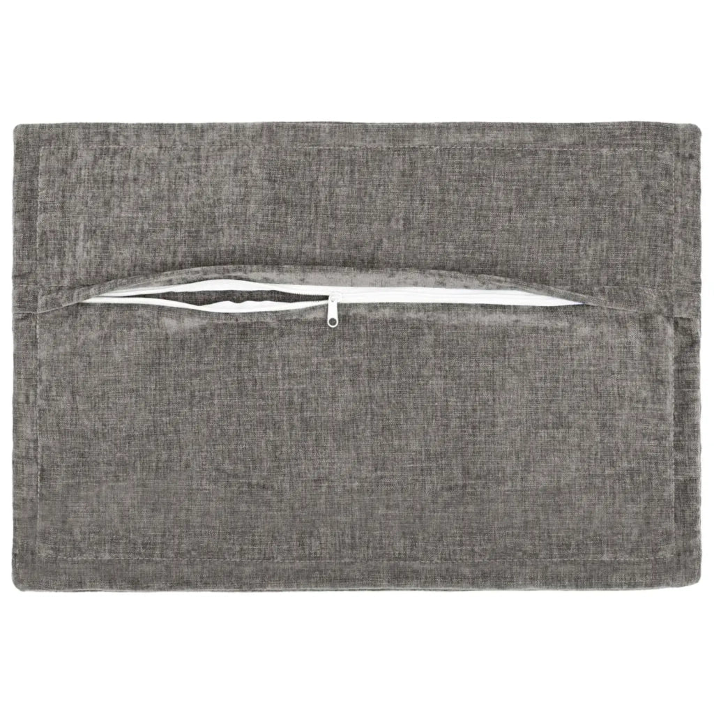 Federa 6 pcs HOUTEN Grigio Scuro 40 x 60 cm Tessuto Chenille 917547