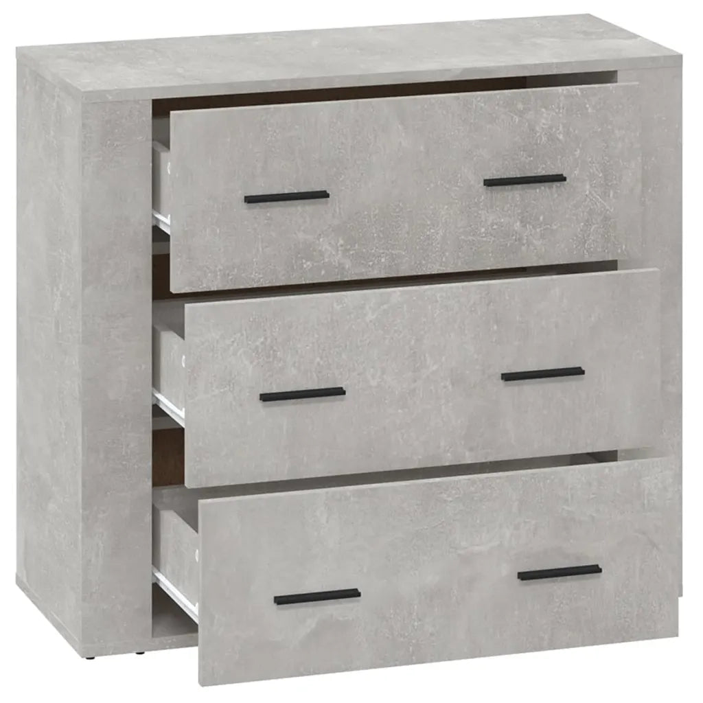 Credenza Grigio Cemento 80x33x70 cm in Legno Multistrato 816580
