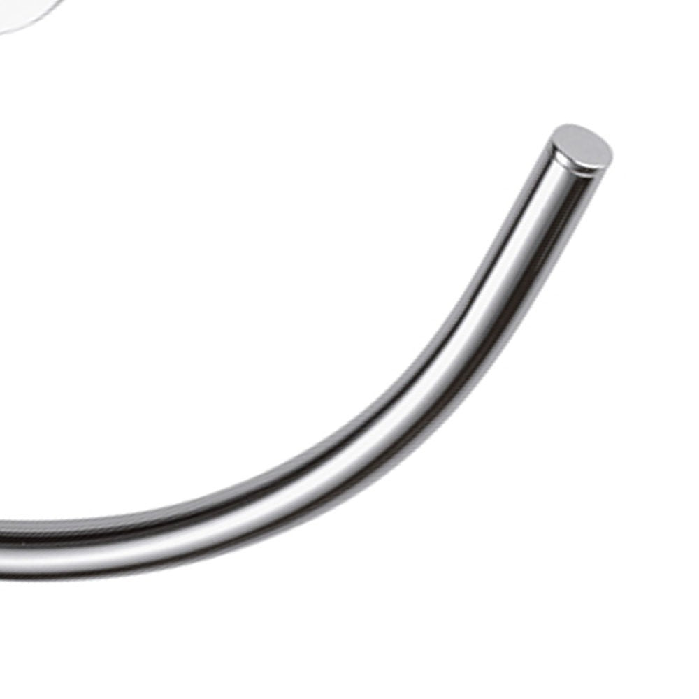 Portasalvietta ad anello con supporto cromato - serie forma