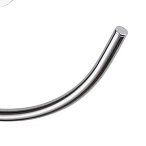 Portasalvietta ad anello con supporto cromato - serie forma