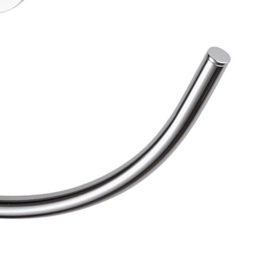 Portasalvietta ad anello con supporto cromato - serie forma