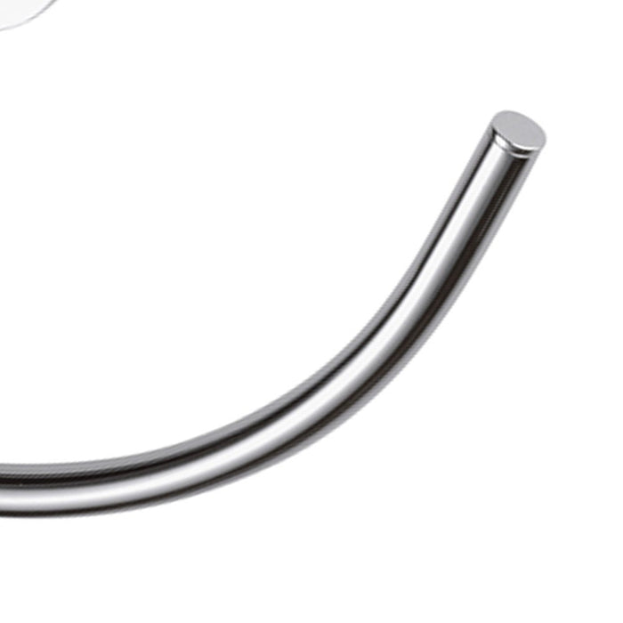 Portasalvietta ad anello con supporto cromato - serie forma