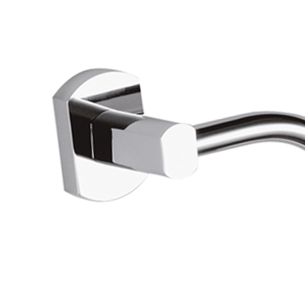 Portasalvietta ad anello con supporto cromato - serie forma