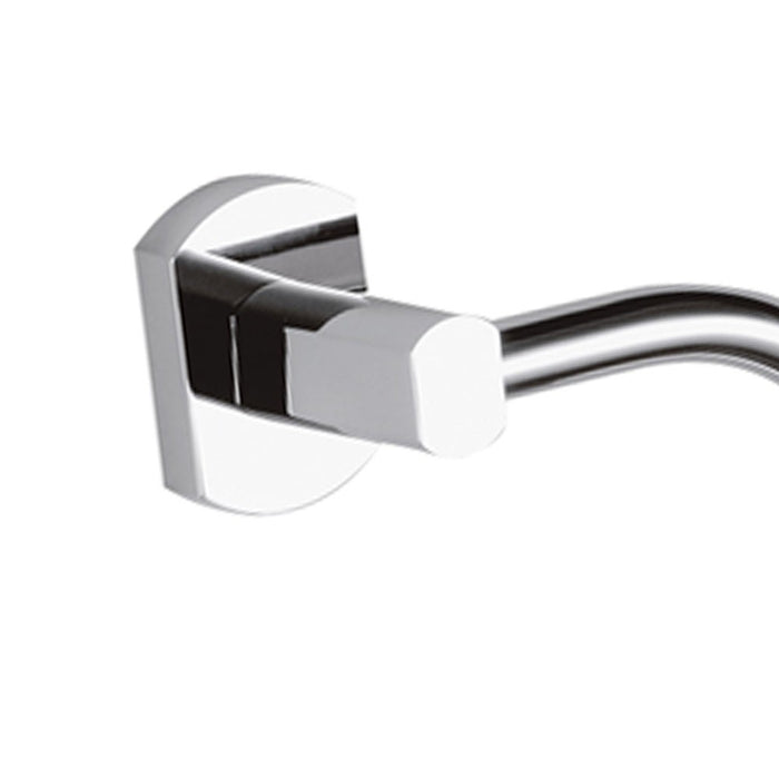 Portasalvietta ad anello con supporto cromato - serie forma