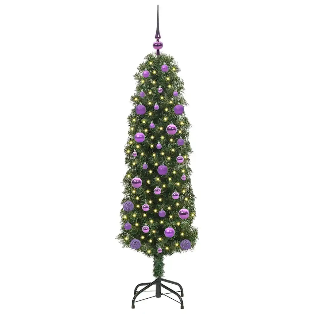 Albero di Natale Artificiale-Albero Natalizio con 150 LED Verde 150 cm 117763
