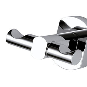 Doppio appendino cromato - serie forma