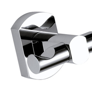 Doppio appendino cromato - serie forma