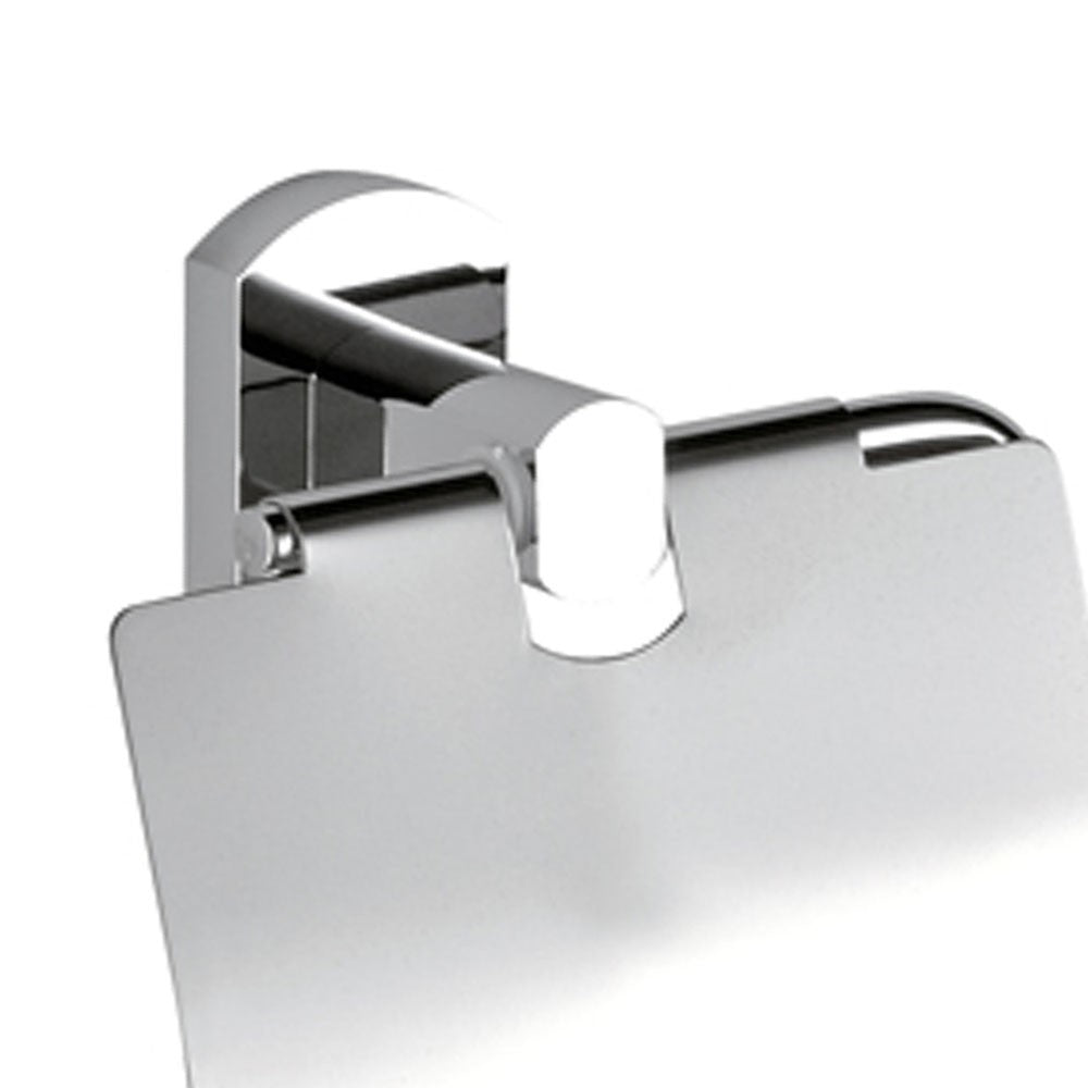 Portarotolo da muro cromato - serie forma