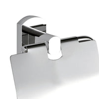 Portarotolo da muro cromato - serie forma