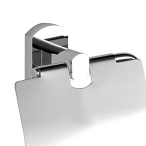 Portarotolo da muro cromato - serie forma