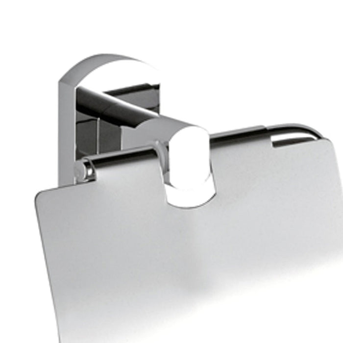 Portarotolo da muro cromato - serie forma