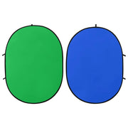 Fondale Ovale 2 in 1 Studio Fotografico Verde e Blu 200x150 cm 190250