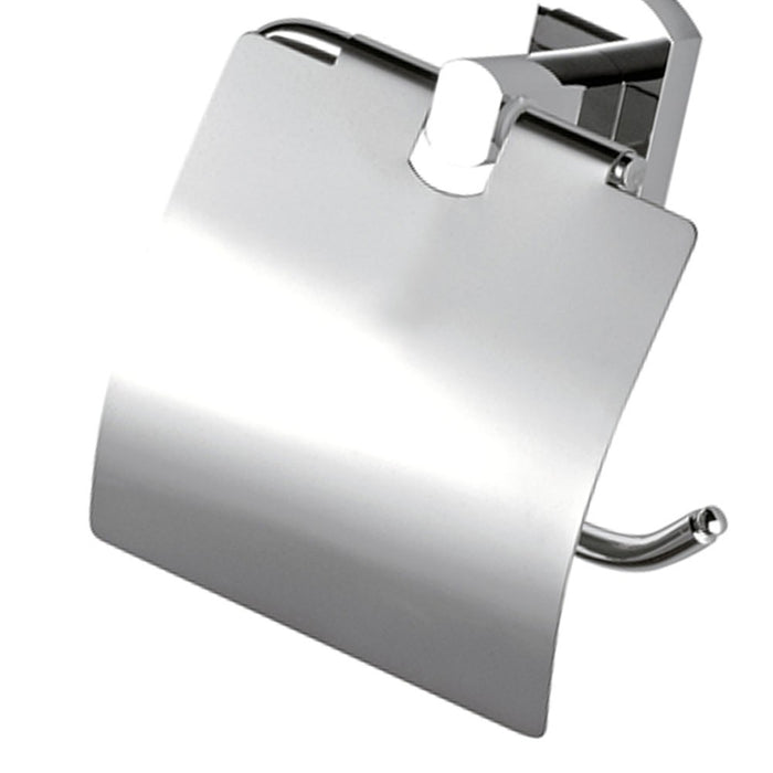 Portarotolo da muro cromato - serie forma