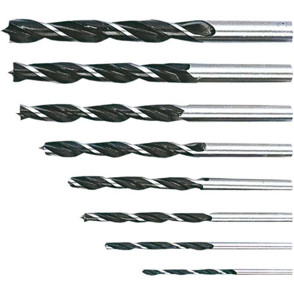 Topex 60h808 punte per trivella a da legno 3-10 mm 8 pezzi assor