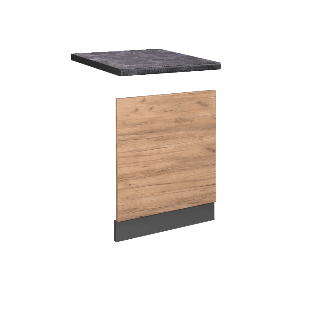 Pannello frontale Fame-Line Rovere dorato/Antracite 60 cm, PL Antracite Vicco
