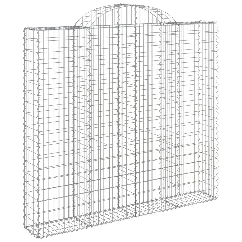 Cesti Gabbioni ad Arco 4 pz 200x50x180/200 cm Ferro Zincatocod mxl 76088