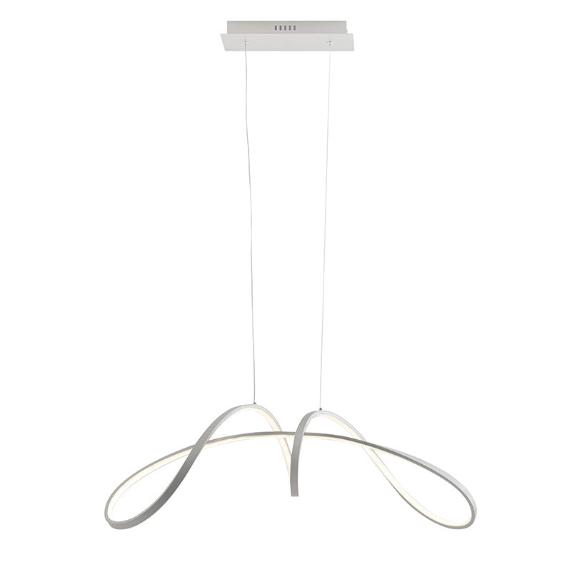 INTRECCIO - Lampada a Sospensione LED 40W 3000K Bianco Opaco IP20, Design Moderno - Rossini Group - Illuminazione Decorativa per Interni