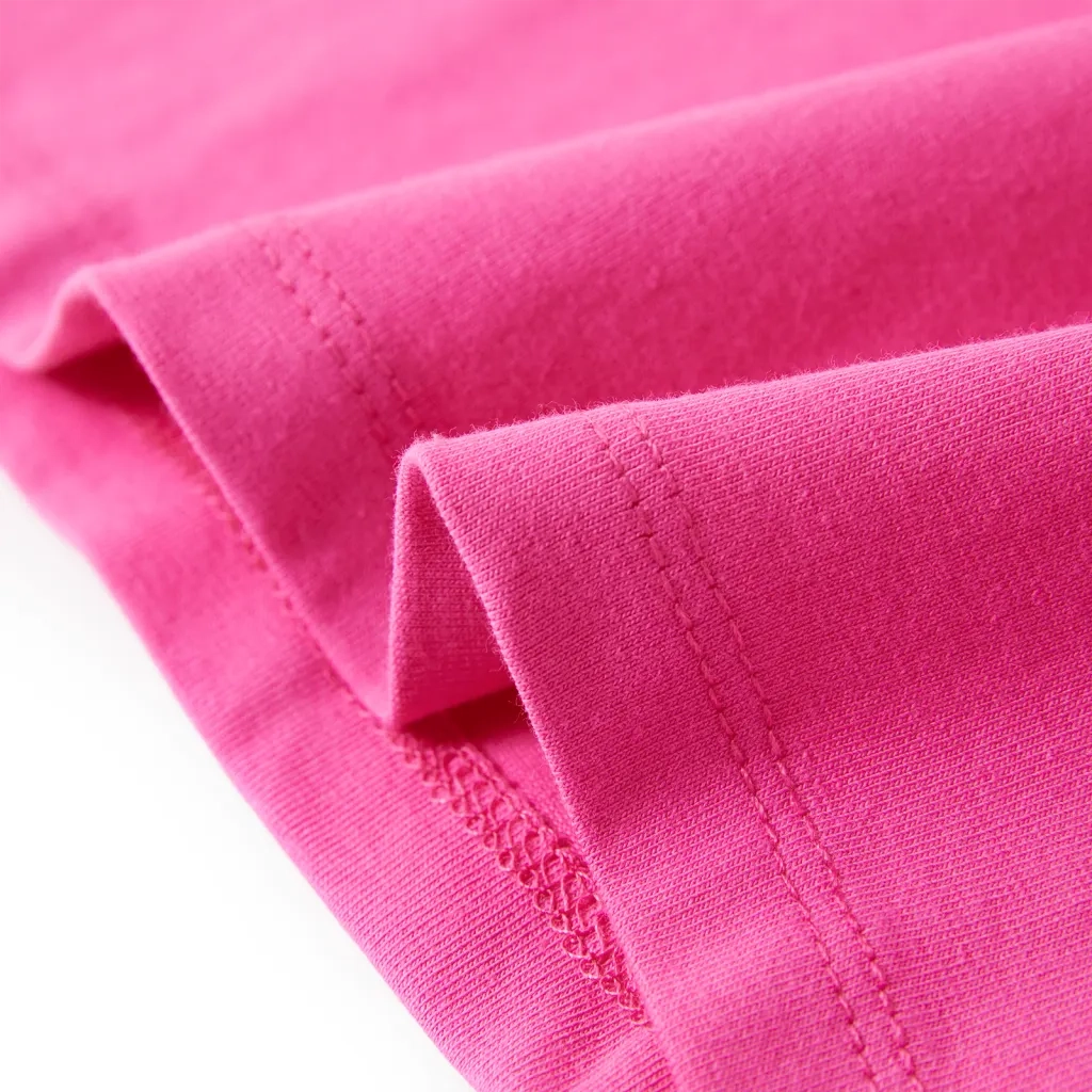 Maglietta da Bambina Maniche Aletta Rosa Scuro 116 10841