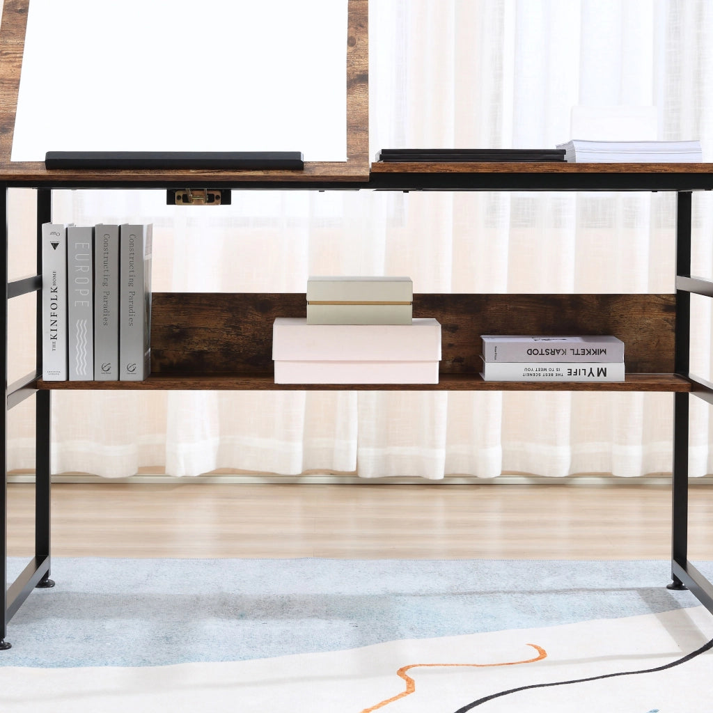 Scrivania ¨C Minimal ¨C Legno, Nero, Pieghevole