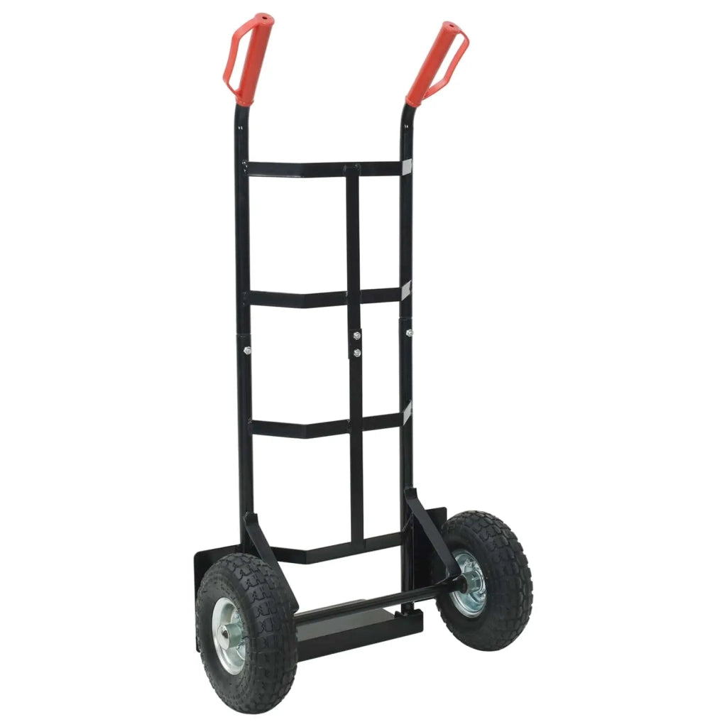 Carrello Pieghevole Estensibile Nero e Rosso 57 x 46 x 113 cm CFW6832211