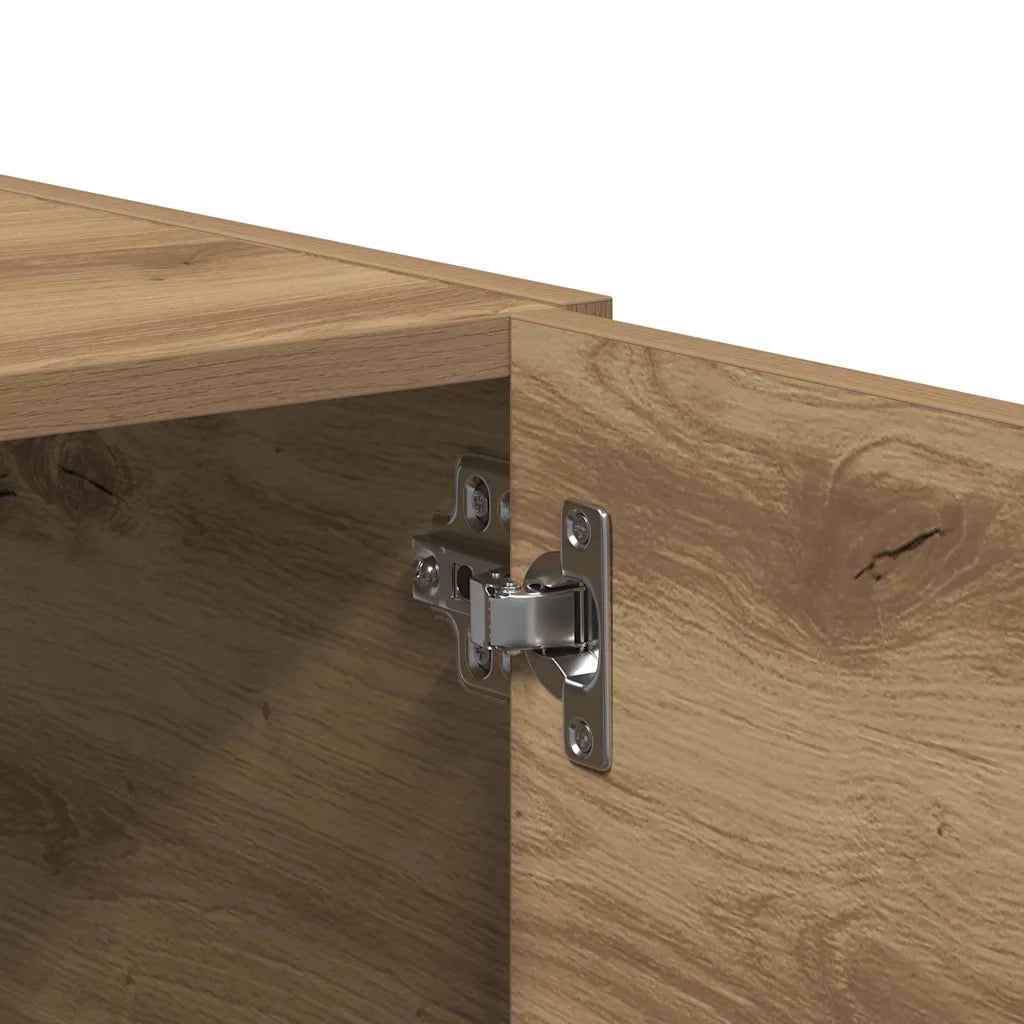 Armadietto a Muro | Mobile a Parete Rovere Artigianale 80x39x40 cm in Truciolato