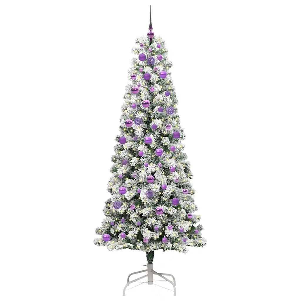 Albero di Natale | Decorazioni natalizie Artificiale con Rami Pieghevoli 210 cm