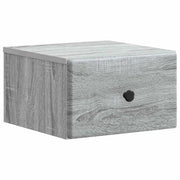 Mobiletto da notte a muro Grigio Sonoma 34,5 x 33 x 20 cm 899117