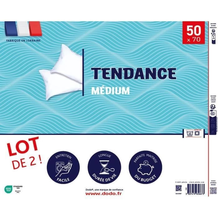 Set di 2 cuscini Trendy 50x70 cm - 100% Poliestere - DODO