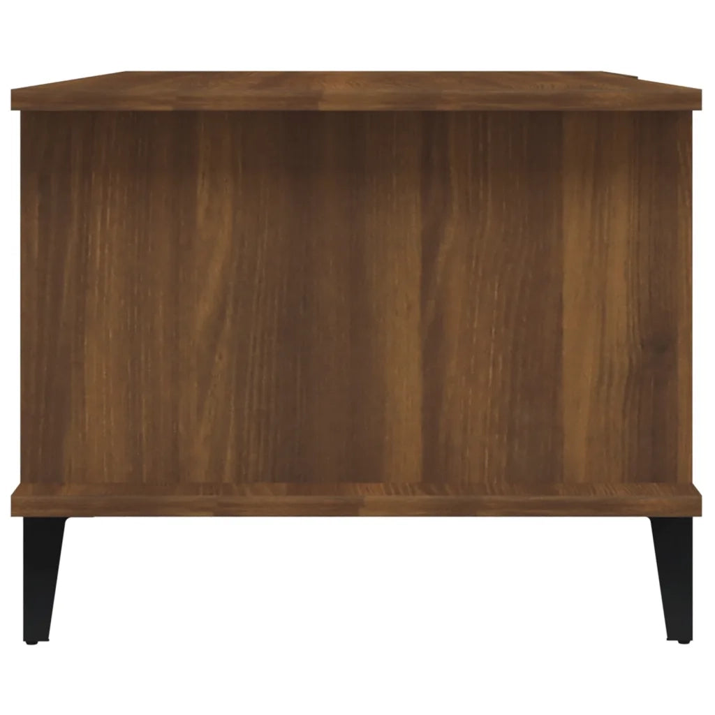Tavolino da Salotto Rovere Marrone 90x50x40cm Legno Multistrato
