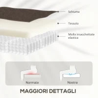Poltrona Alzapersona Reclinabile Massaggiante e Riscaldante con Doppio Motore, Marrone Scuro