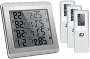 Termometro interno esterno premium con display a quattro canali per uso domestico