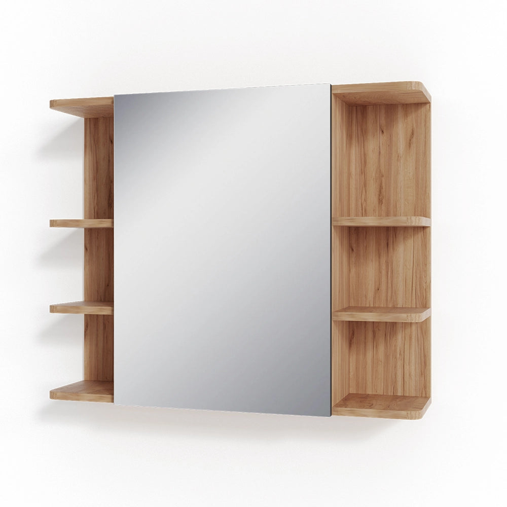 Vicco Specchio contenitore bagno Quercia dorata 79.6 x 64 cm