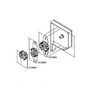 LAMA CASSONETTO CON SUPPORTO COMPATTO PREMONTATO ERA M Ø 45MM NICE 535.20080