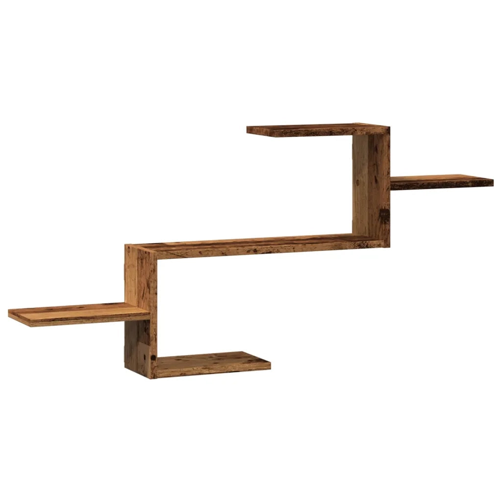 Scaffale a Parete Legno Vecchio 104x15x49 cm in Truciolato 853207