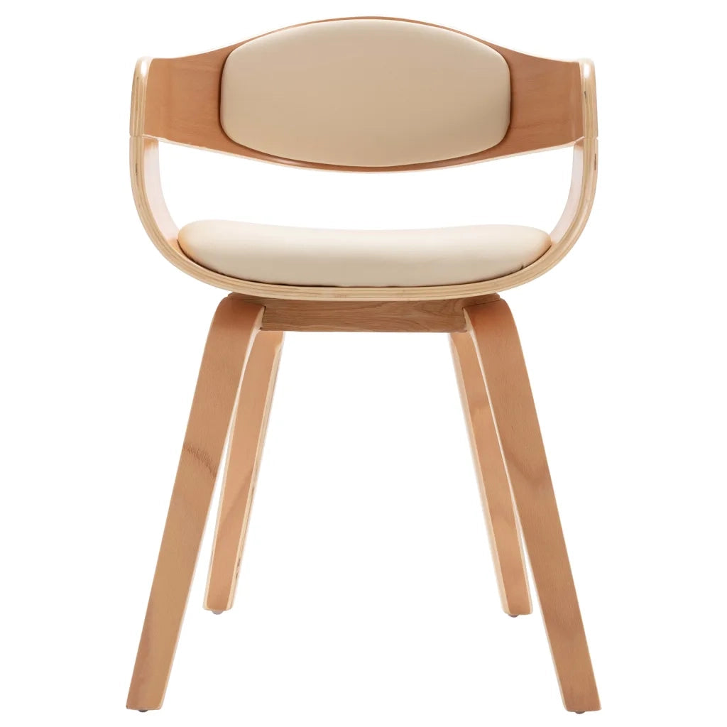 Sedie da Pranzo 4 pz in Legno Piegato e Similpelle cod mxl 7128