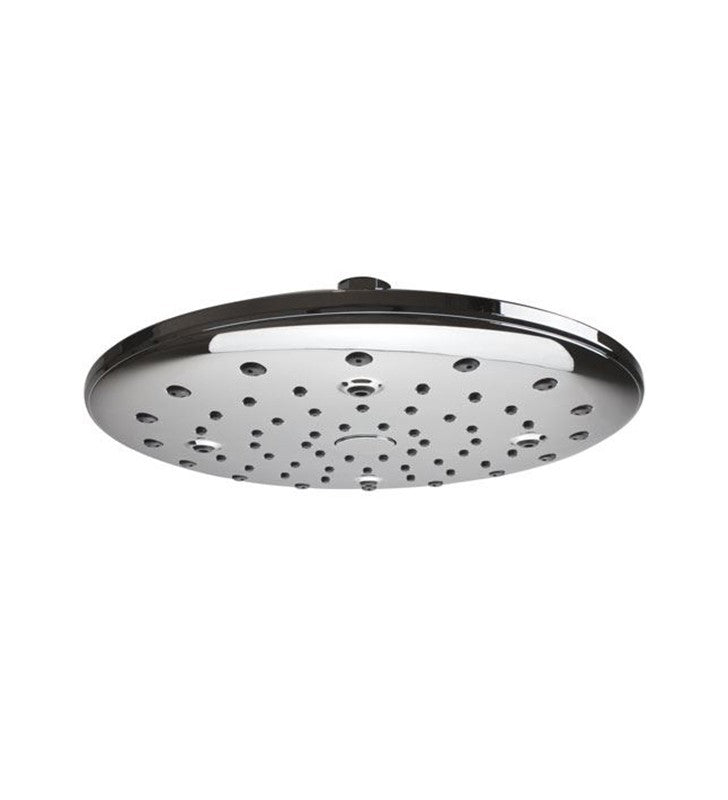 Soffione doccia con tasto centrale per cambio dei getti