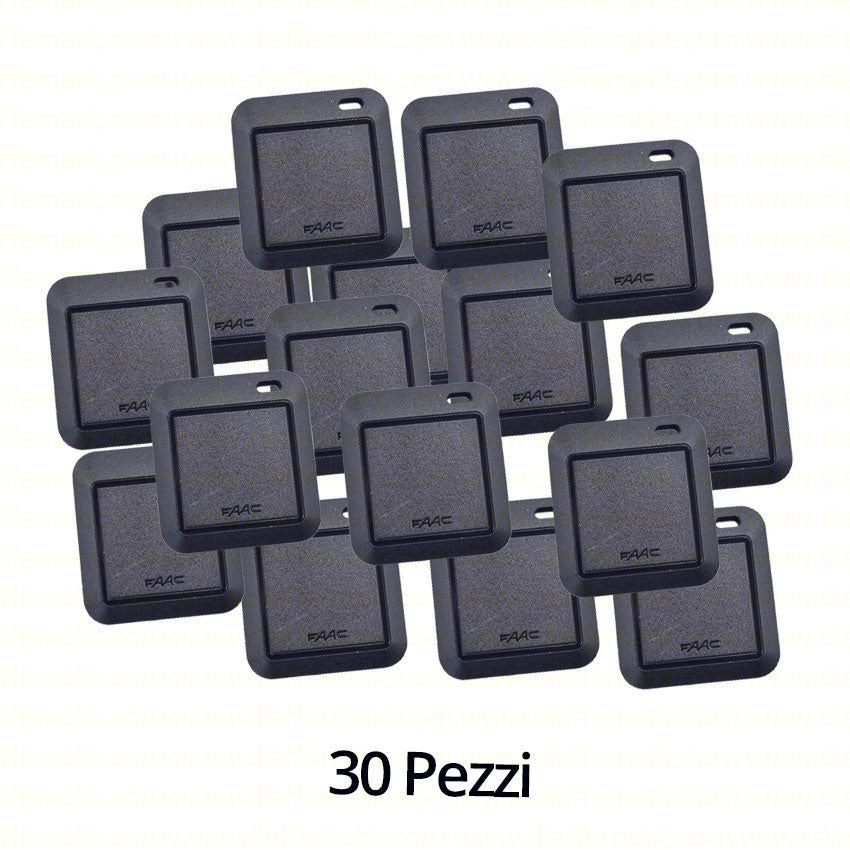KEYTAG PER DATORI D'IMPULSO ELETTRONICI FAAC 401048 AUTOMAZIONE AUTOMATISMI 30PZ