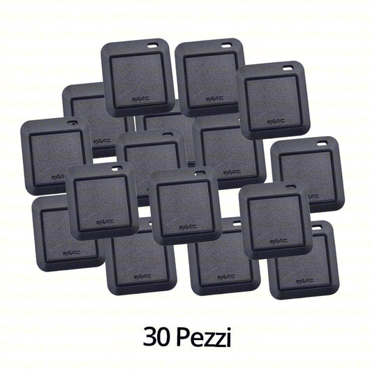 KEYTAG PER DATORI D'IMPULSO ELETTRONICI FAAC 401048 AUTOMAZIONE AUTOMATISMI 30PZ