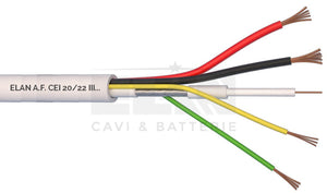 MATASSA CAVO ELAN COASSIALE COMPOSTO TVCC MCX 75 OHM+2X0,50+2X0,22 082051 100MT