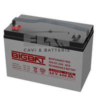 BATTERIA ELAN BIGBAT AL PIOMBO 12V 100Ah LONG LIFE 01290