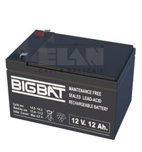 BATTERIA ELAN BIGBAT AL PIOMBO 12V 12Ah 01210 CONFEZIONE 6 PEZZI