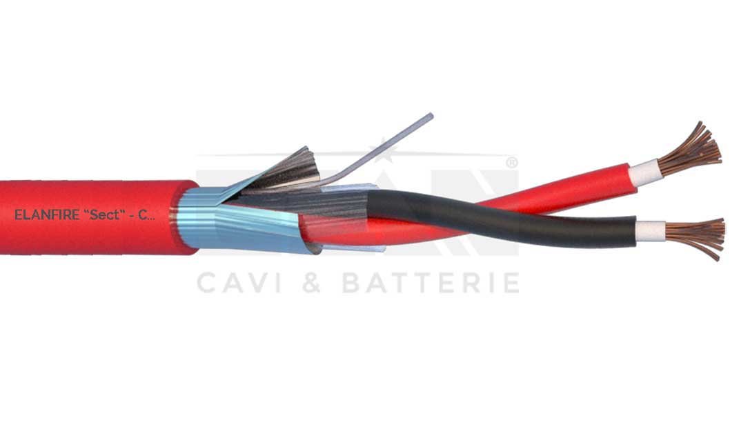 MATASSA CAVO ELAN ALLARME ANTINCENDIO ELANFIRE TW + SCHERMO 2X1,0 282101R 100MT