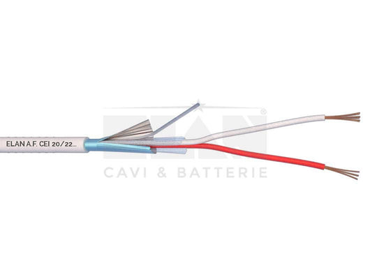 MATASSA CAVO ELAN ALLARME SCHERMATO 2X0,22 GUAINA IN PVC 020021 100MT BOBINA
