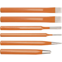 Topex 33-061 assortimento di pun unzoni a punta scalpelli e punzo