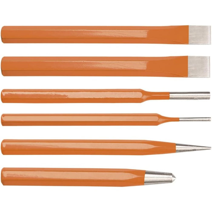 Topex 33-061 assortimento di pun unzoni a punta scalpelli e punzo