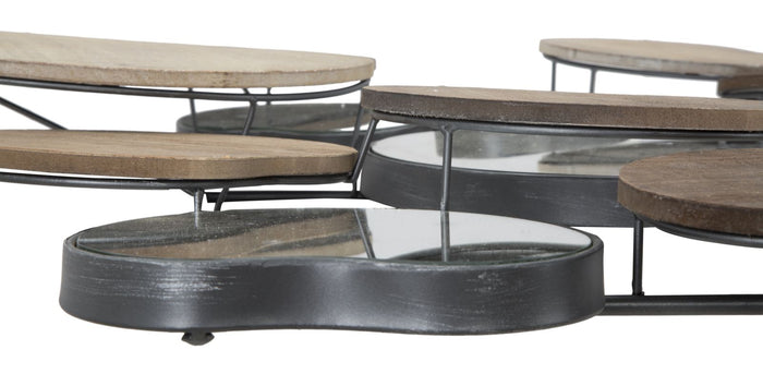 Specchio Quoxy 118x11x82,5 cm Lengo Ferro e Specchio Marrone