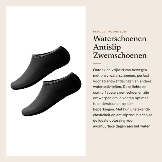 Scarpe da acqua Leggere - Antiscivolo - Scarpe da nuoto - Calze da spiaggia - Neoprene - Comode e veloci all'asciugatura