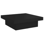 Tavolino da salotto | Tavolino da caff¨¨ | Tavolino da Soggiorno Nero 90x90x28 cm in Legno Multistrato