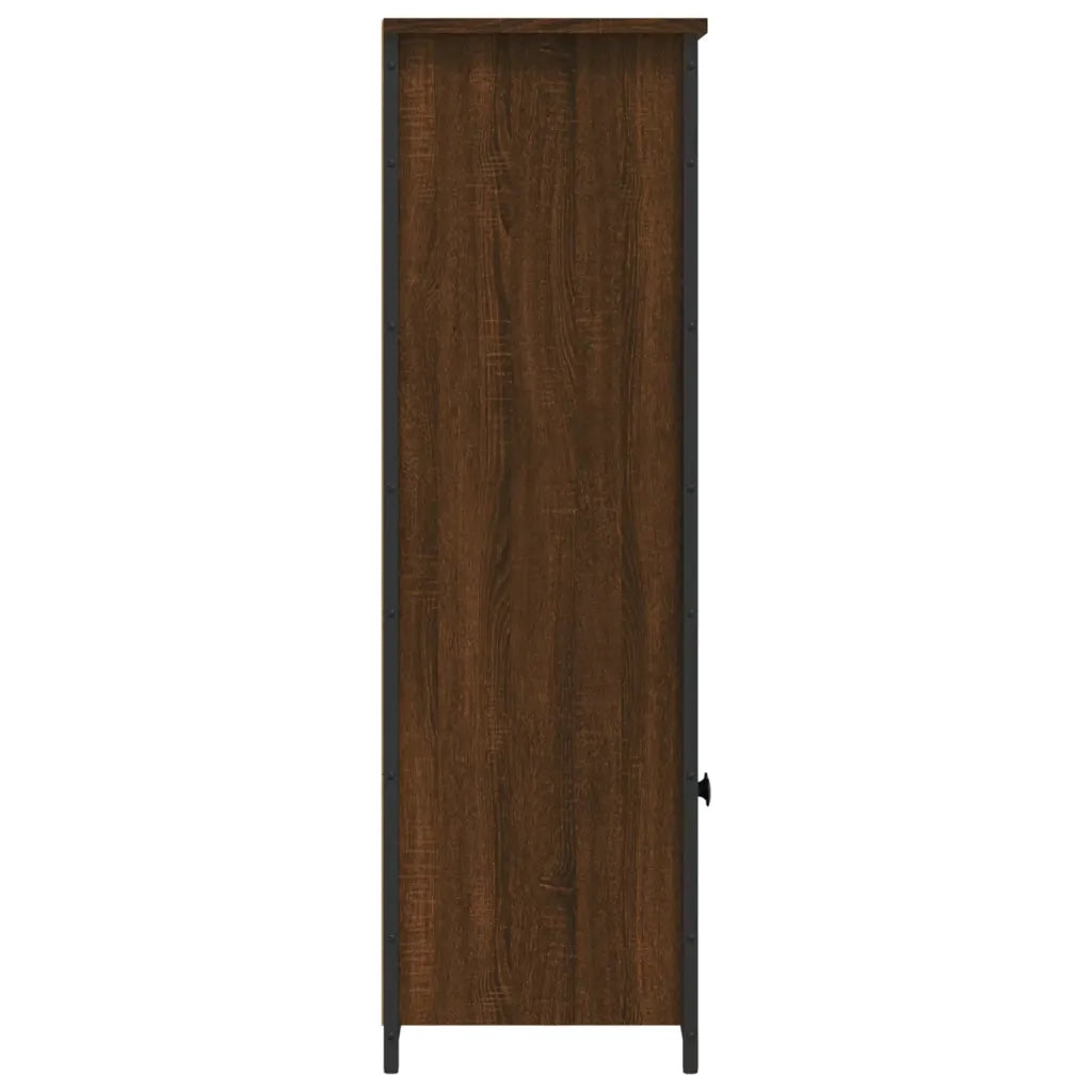Credenza-Buffet-Armadio da cucina Rovere Marrone 62x32x103,5 cm in Legno Multistrato